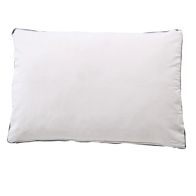 24" X 36" Stonewashed Blue Pillow Style Pet Bed With Removable Cover