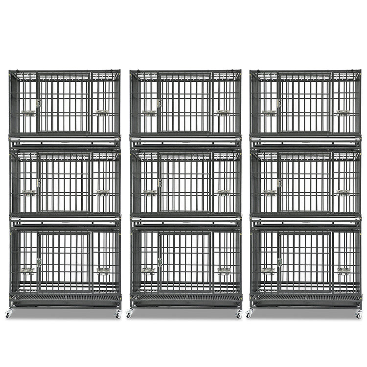 37" Stackable Heavy Duty Dog Crate 371D03