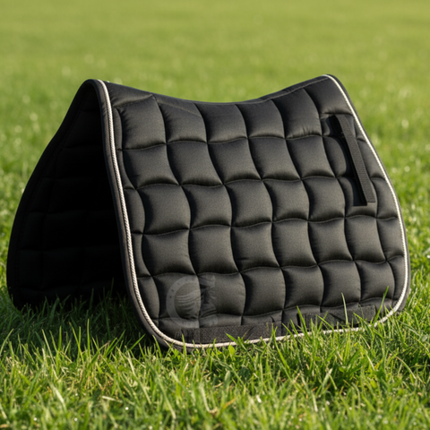 Jumping Horse Saddle Pad with Ear Bonnet and Blushing Boot / Bell Boot option