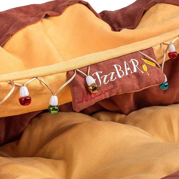 Collapsible Removable Cat Tunnel Tube With Cat Bed Set