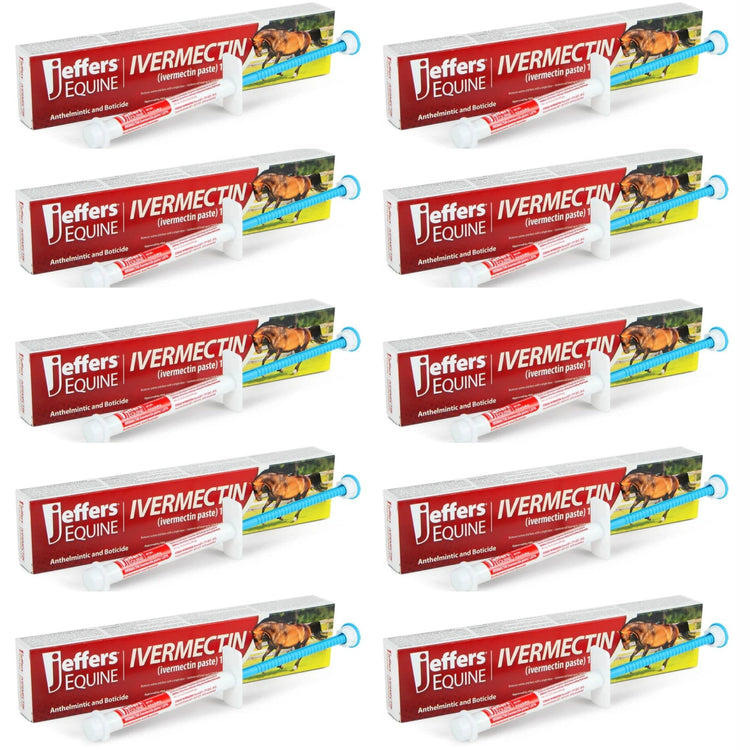 Jeffers Ivermectin Horse Dewormer Gel, Apple Flavored