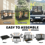 42" Stackable Dog Crate 43S+WHLP02