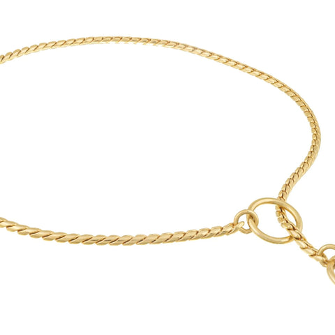 Slip Snake Show Chain Collar (24 in x 3.8mm)