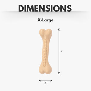 Country Living Nylon Chew Bone Toy for Dogs (Chicken-Flavored), Ideal for Heavy Chewers