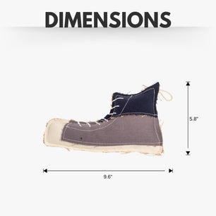 Country Living Canvas & Jute Shoe-Shaped Dog Chew Toy – Durable, Safe and Non-Toxic