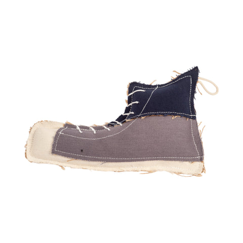 Country Living Canvas & Jute Shoe-Shaped Dog Chew Toy – Durable, Safe and Non-Toxic