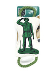 Retro Soldier with Squeaker & Crinkle Paper Plush Dog Toy