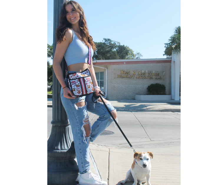"Woof There It Is" Dog Walking Bag