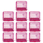 24-42" Collapsible Pink Dog Crate RED24-42