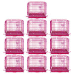 24-42" Collapsible Pink Dog Crate RED24-42