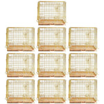 24-42" Collapsible Copper Gold Dog Crate GLD24/30/36/42