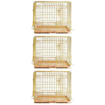 24-42" Collapsible Copper Gold Dog Crate GLD24/30/36/42