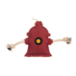 Country Living Canvas & Jute Fire Hydrant Dog Chew Toy – Durable, Safe and Non-Toxic