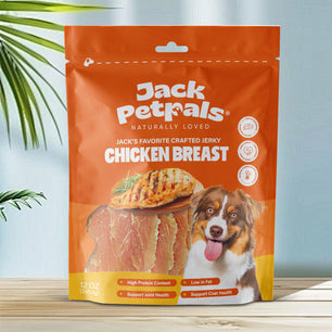 Jack PetPals Handcrafted Jerky Chicken Breast Dog Treats (12oz)