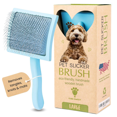 Curved Slicker Brush - Heavy Duty Grooming with Ease