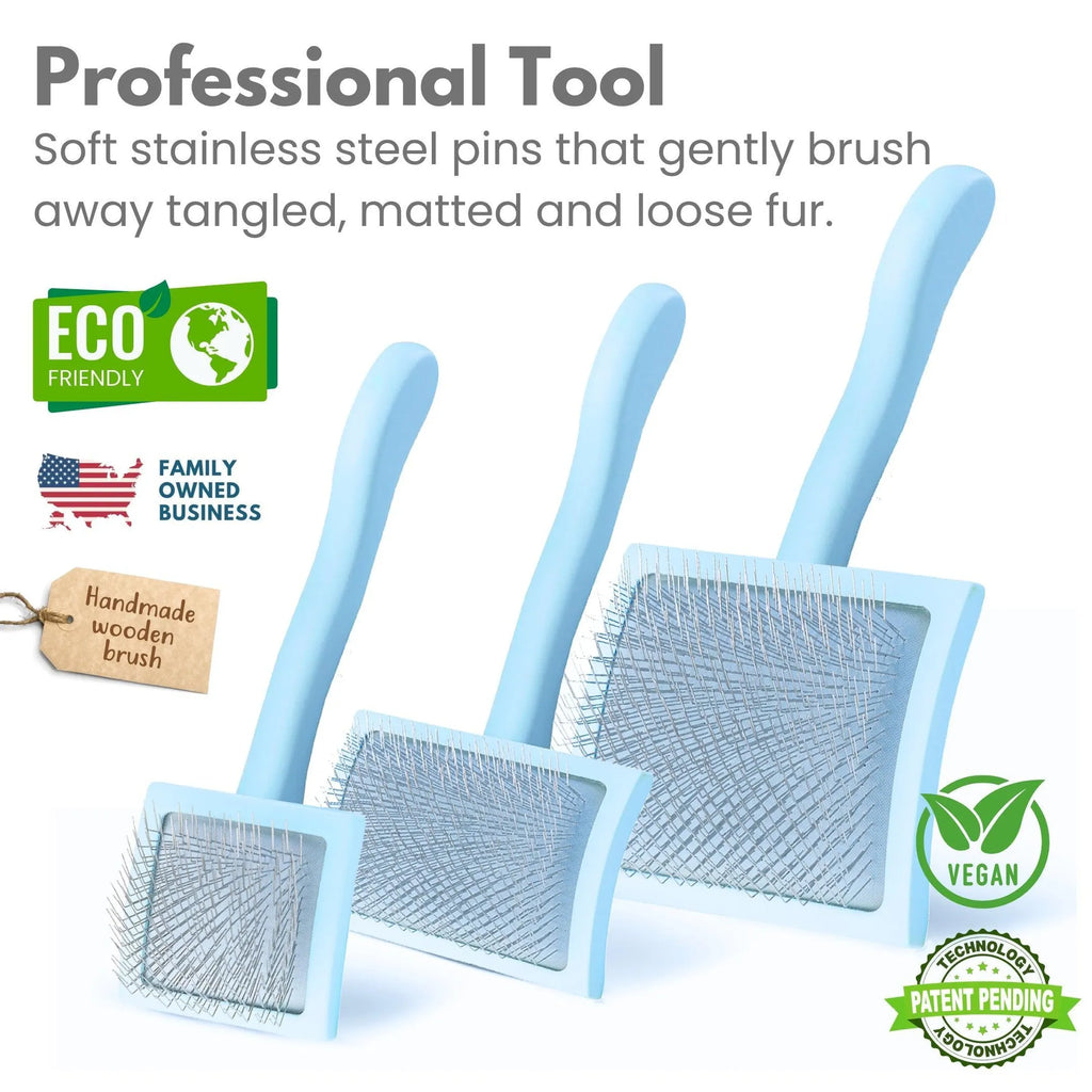 Curved Slicker Brush - Heavy Duty Grooming with Ease