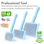 Curved Slicker Brush - Heavy Duty Grooming with Ease
