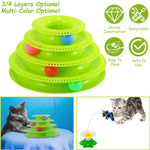 Cat Track Tower Toys 4-Layer Ball Track Interactive Cat Toys