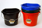 Little Giant Flat Back Plastic Animal Feed Livestock Horse Feed Bucket 5 Gallon