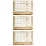 24-42" Collapsible Copper Gold Dog Crate GLD24/30/36/42