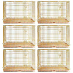 24-42" Collapsible Copper Gold Dog Crate GLD24/30/36/42