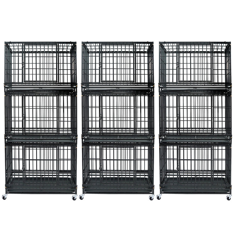 37" Stackable Heavy Duty Dog Kennel 371D04