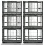37" Stackable Heavy Duty Dog Crate 371D03