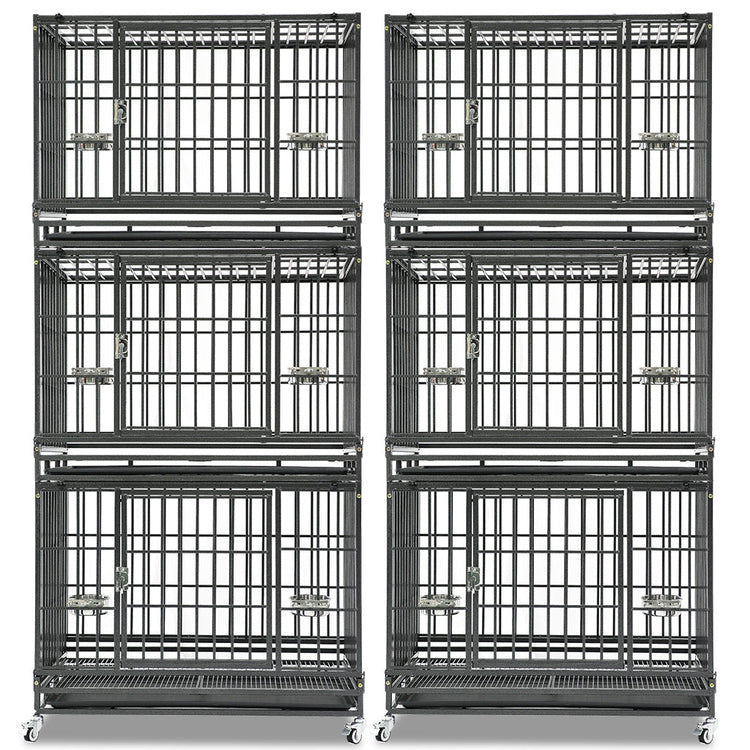 37" Stackable Heavy Duty Dog Crate 371D03