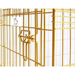24-42" Collapsible Copper Gold Dog Crate GLD24/30/36/42