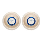 Country Living Set of 2 Natural Fiber Dog Bowls – White Swan
