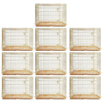 24-42" Collapsible Copper Gold Dog Crate GLD24/30/36/42