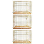 24-42" Collapsible Copper Gold Dog Crate GLD24/30/36/42