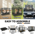 42" Stackable Dog Crate with Divider 43S (Extra Height)