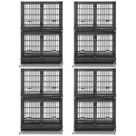 42" Stackable Dog Crate with Divider 43S (Extra Height)