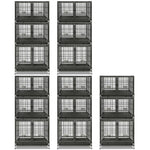 43" Three-Tier Foldable Dog Crate 43TTS