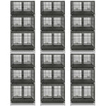43" Three-Tier Foldable Dog Crate 43TTS
