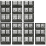 43" Three-Tier Foldable Dog Crate 43TTS