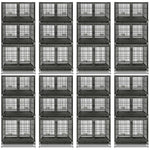 43" Three-Tier Foldable Dog Crate 43TTS