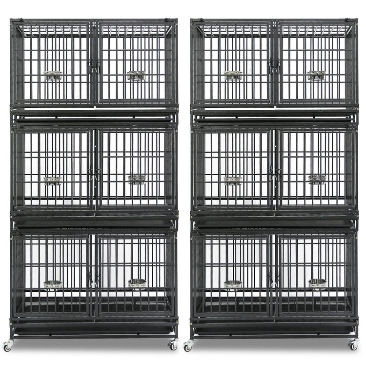 42" Stackable Dog Crate with Divider 43T (Standard Height)