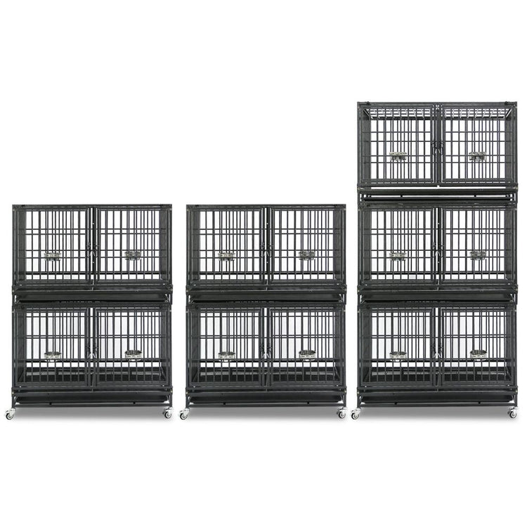 42" Stackable Dog Crate with Divider 43T (Standard Height)