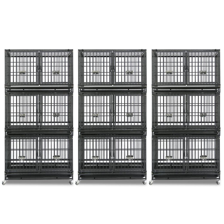 42" Stackable Dog Crate with Divider 43T (Standard Height)