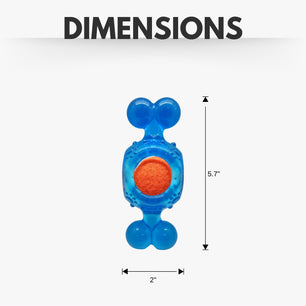 Blue Candy-Inspired Squeaky Tennis Ball Dog Chew Toy – TPR, Durable & Promotes Dental Health