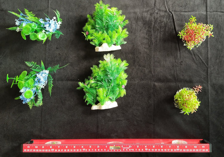 Premium Artificial Aquarium Plant Package for Fish Tank, 6 PACK