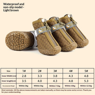 Waterproof Non-slip Breathable Rain Boots For Pet Dogs