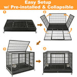 47" Heavy Duty Dog Cage for XL/XXL Dogs 471D02