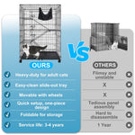 50 Inch 4-Tier Cat Cage C02