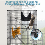 50 Inch 4-Tier Cat Cage C02