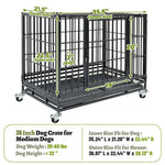 37" Stackable Heavy Duty Dog Kennel 371D04