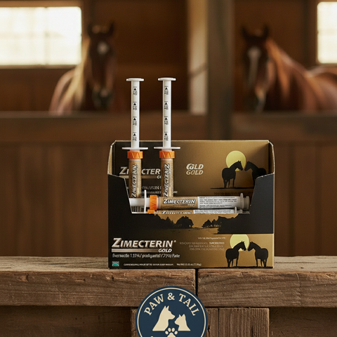 Merial Zimecterin Gold Dewormer Paste Horses 7.35g Treats Tapeworms 6-Pack