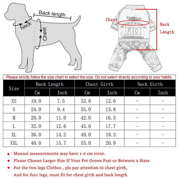 FBI Camouflage Coat |  Jumpsuit Pants